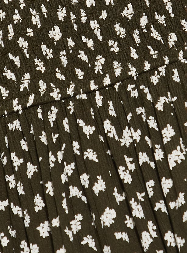 GINGER Printed Tiered Dress