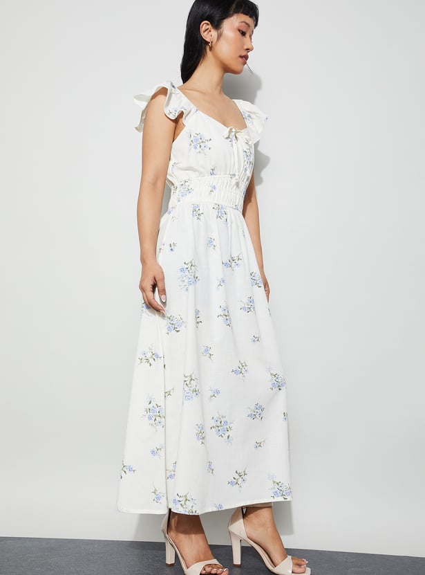 GINGER Floral Print Maxi Dress
