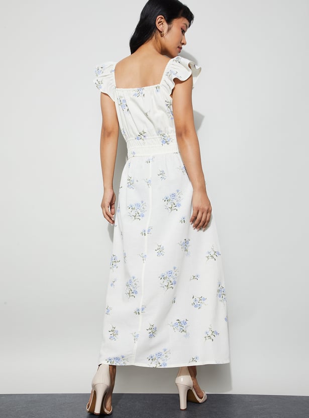 GINGER Floral Print Maxi Dress