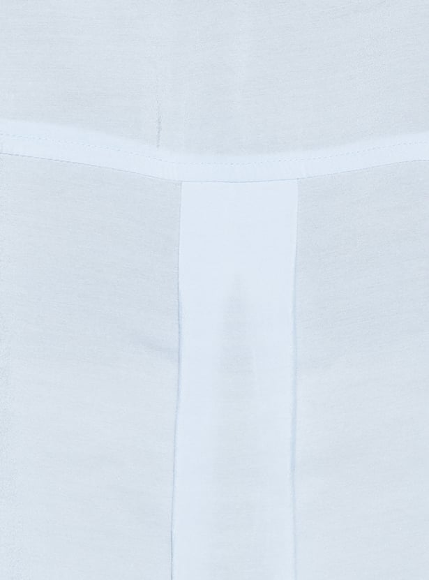 GINGER Solid Cropped Shirt