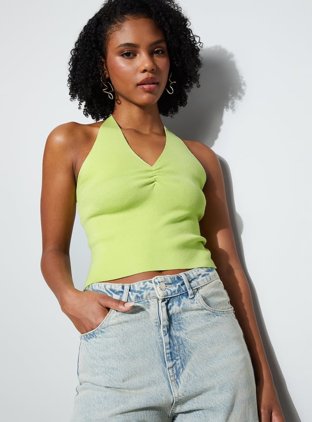 GINGER Solid Crop Top