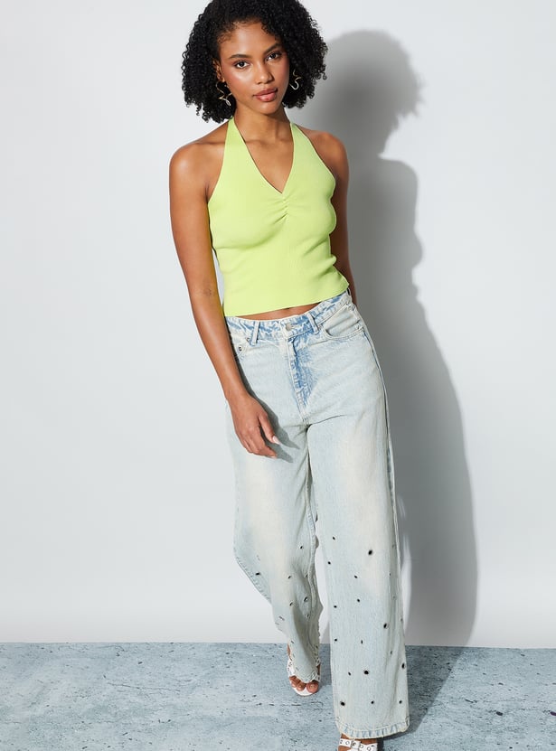 GINGER Solid Crop Top