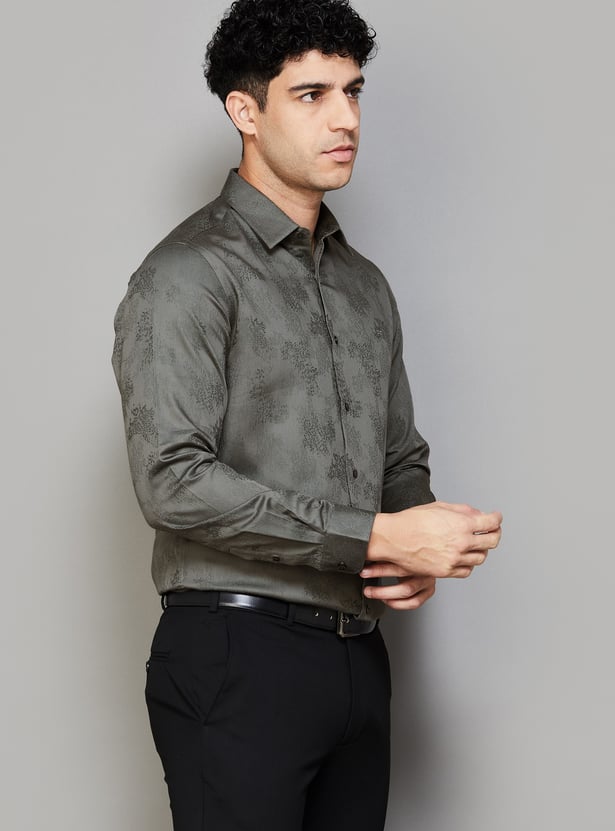 ARROW Textured Slim Fit Formal Shirt