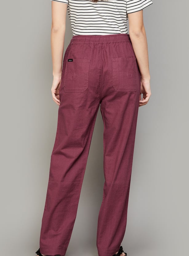 XPOSE Drawstring Flat Front Trousers