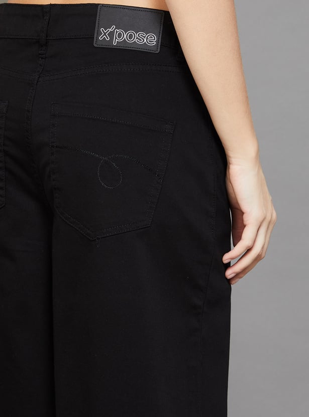 XPOSE High Rise Wide Bottom Trousers