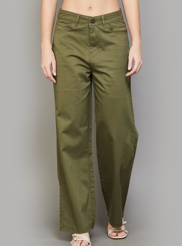 XPOSE High-Rise Wide-Leg Trousers