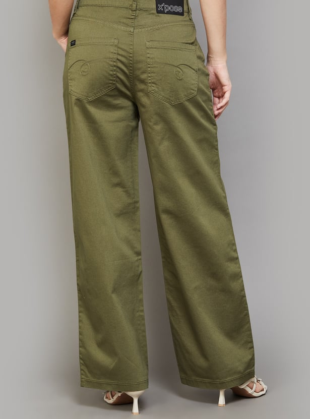 XPOSE High-Rise Wide-Leg Trousers