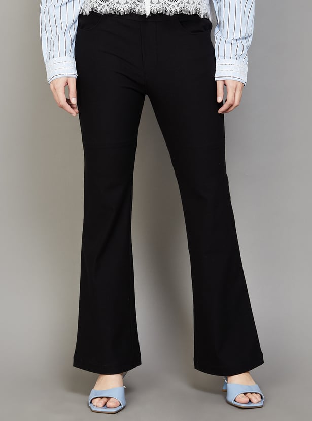 XPOSE Solid Flared Jeggings