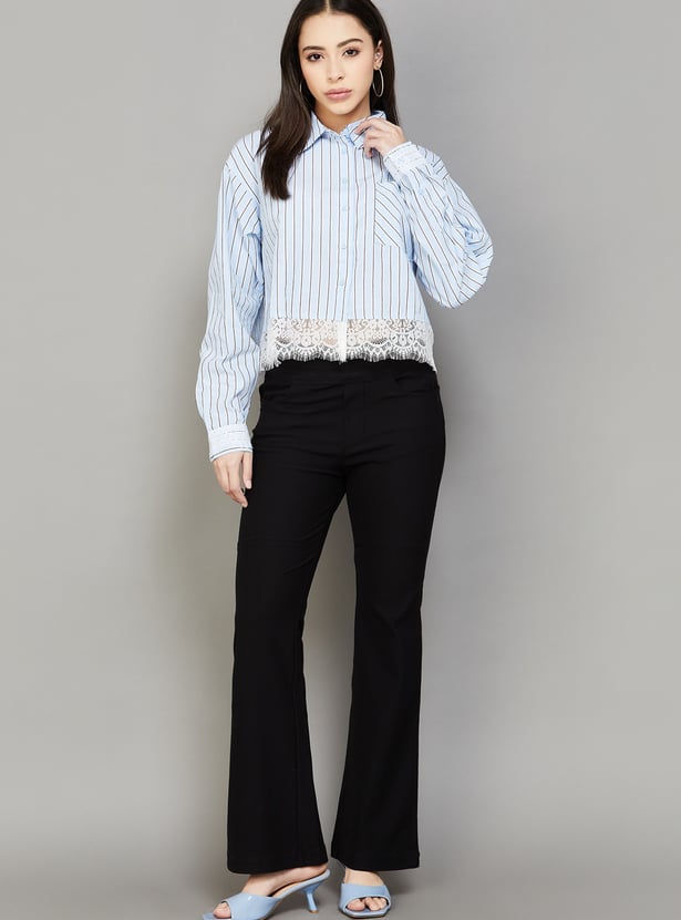 XPOSE Solid Flared Jeggings