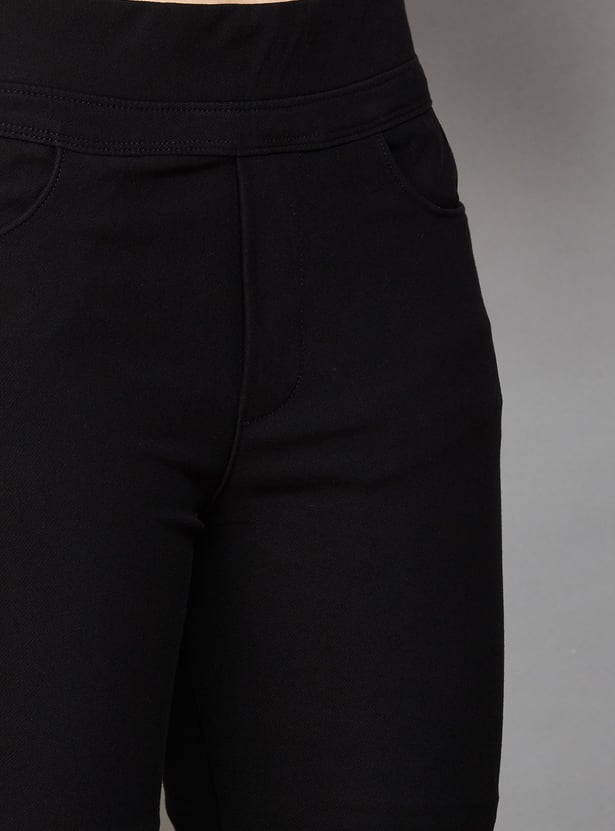 XPOSE Solid Flared Jeggings