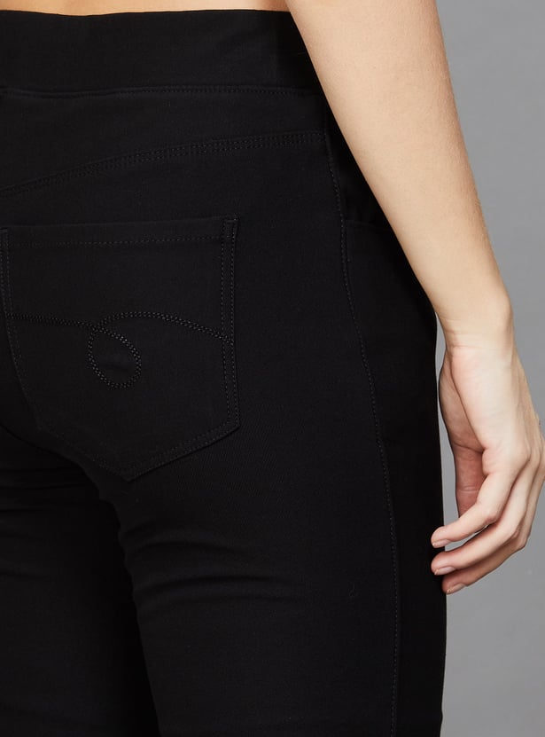 XPOSE Solid Flared Jeggings
