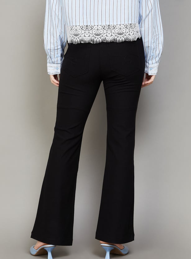 XPOSE Solid Flared Jeggings