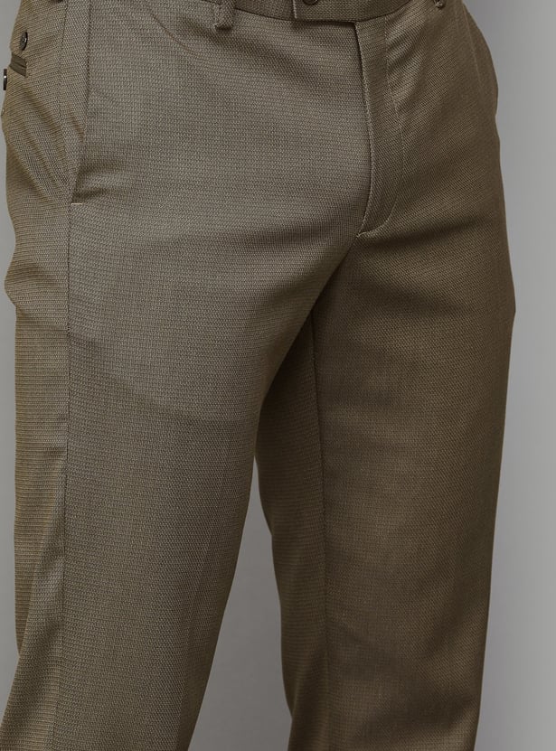 ARROW Textured Regular Formal Trousers