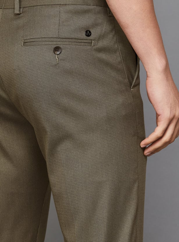 ARROW Textured Regular Formal Trousers