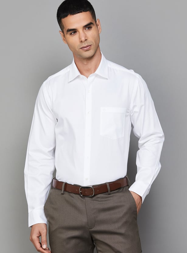ARROW Solid Regular Fit Formal Shirt