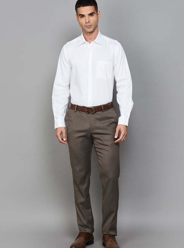ARROW Solid Regular Fit Formal Shirt