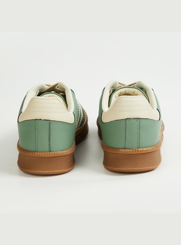 LEE COOPER Solid Lace-Up Shoes