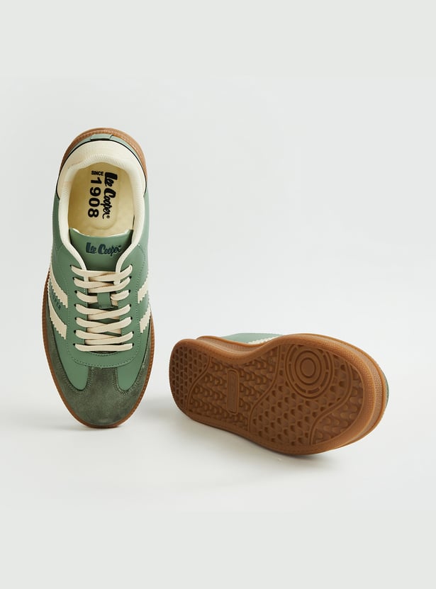 LEE COOPER Solid Lace-Up Shoes