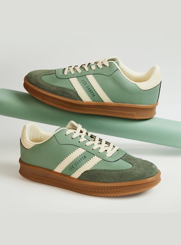 LEE COOPER Solid Lace-Up Shoes
