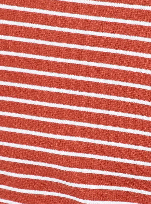 KAPPA Striped Crop T-shirt