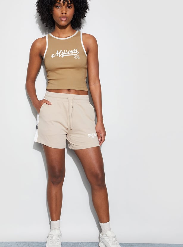 KAPPA Printed Crop Tank Top