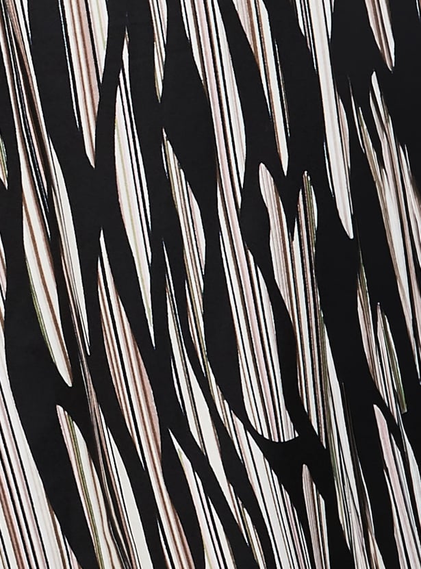 LATIN QUARTERS Striped Smocked Midi Dress