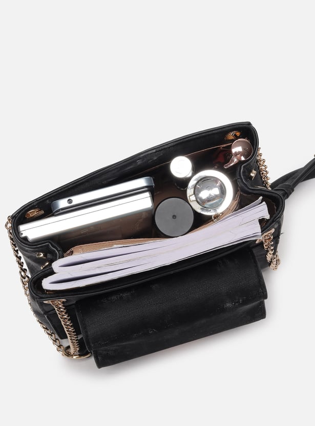 ALLEN SOLLY Solid Sling Bag