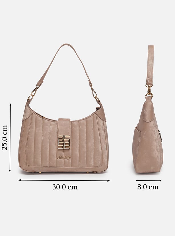 ALLEN SOLLY Quilted Shoulder Bag