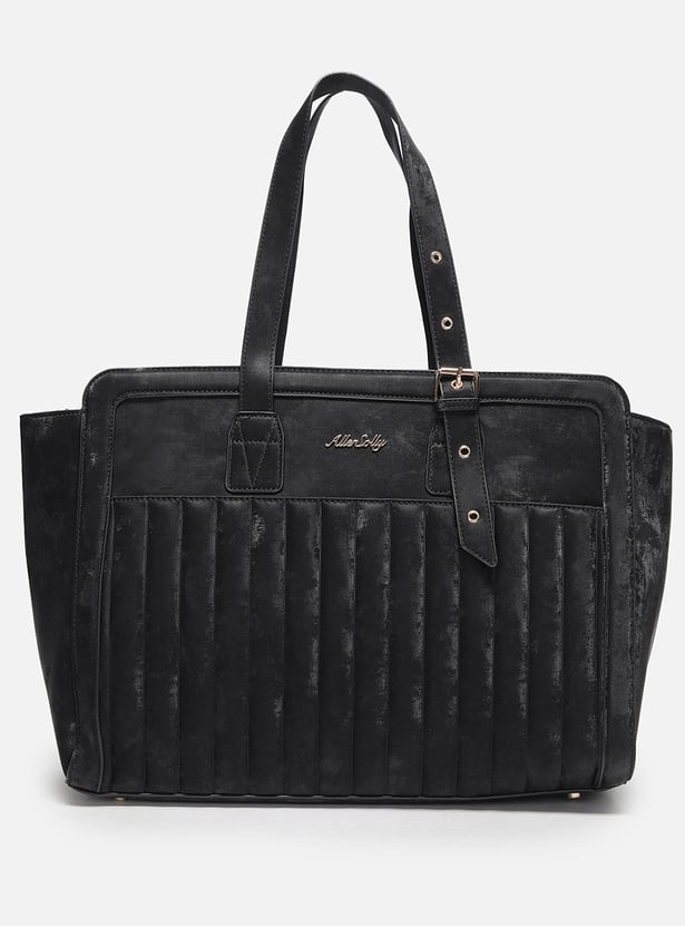 ALLEN SOLLY Quilted Laptop Bag