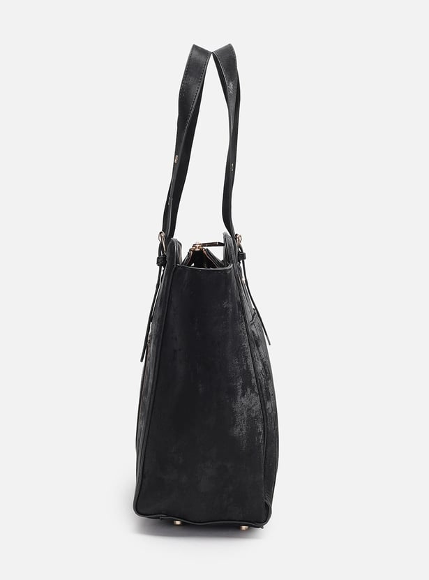 ALLEN SOLLY Quilted Laptop Bag