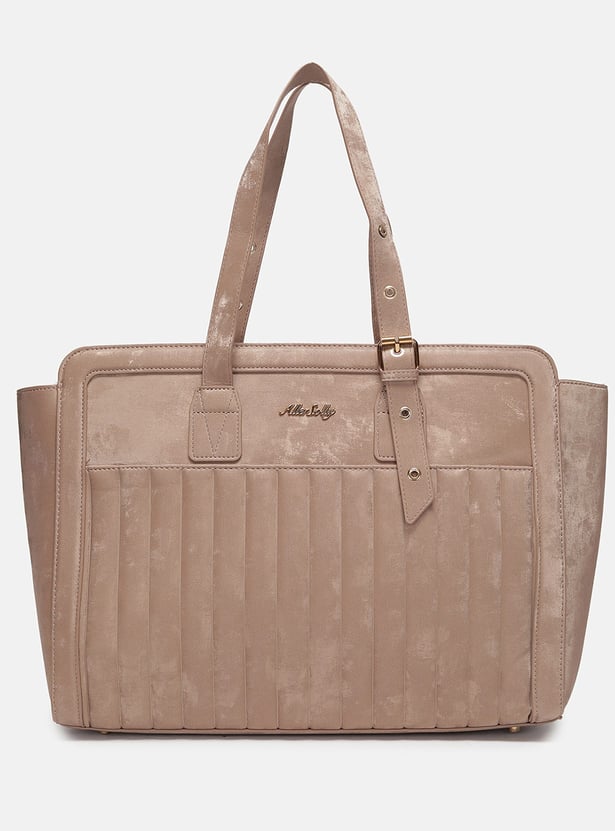 ALLEN SOLLY Quilted Laptop Bag