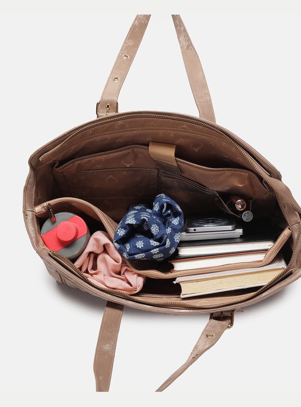 ALLEN SOLLY Quilted Laptop Bag