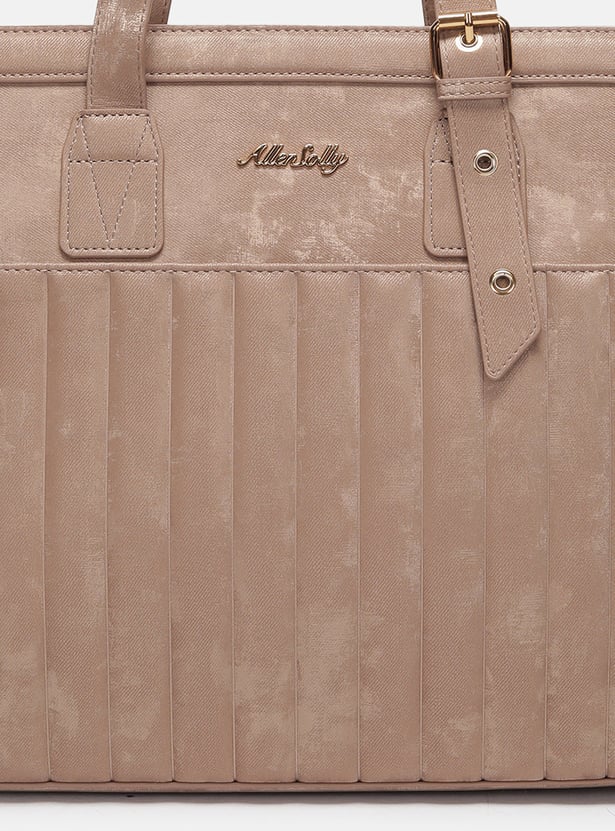 ALLEN SOLLY Quilted Laptop Bag