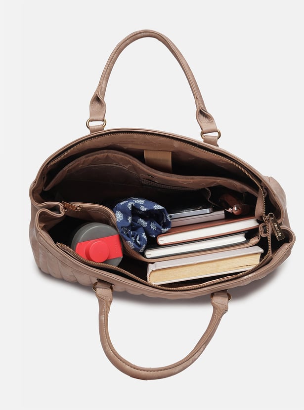 ALLEN SOLLY Quilted Laptop Bag