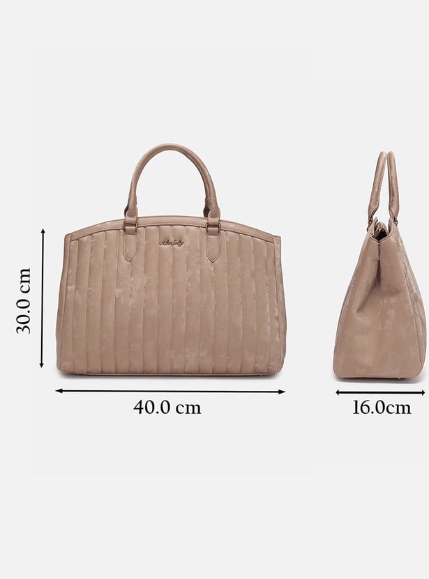 ALLEN SOLLY Quilted Laptop Bag