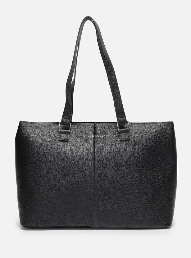 ALLEN SOLLY Textured Laptop Bag