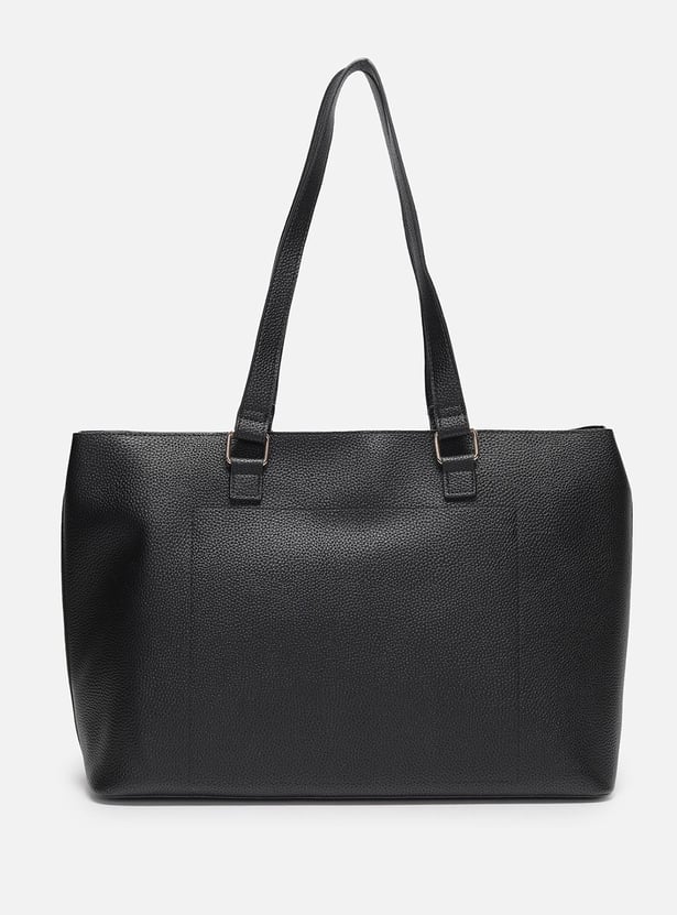 ALLEN SOLLY Textured Laptop Bag