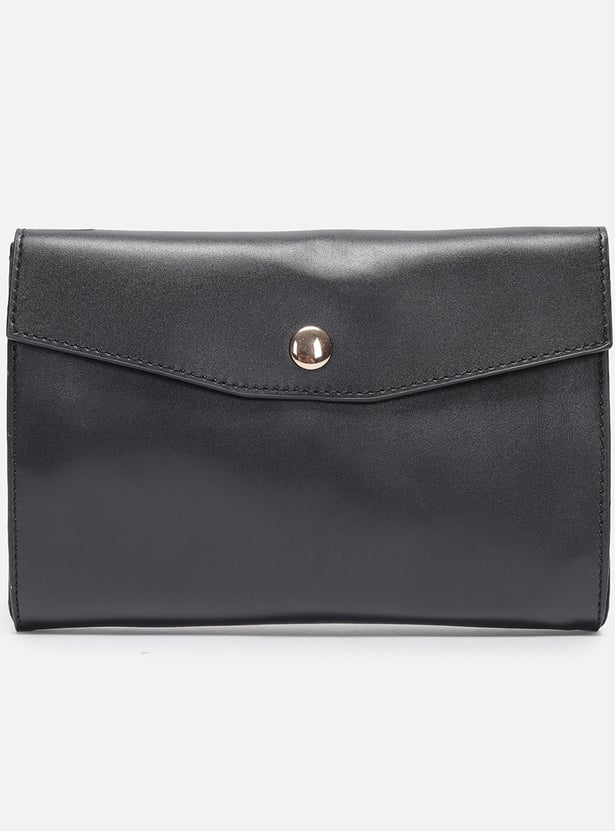 ALLEN SOLLY Textured Laptop Bag