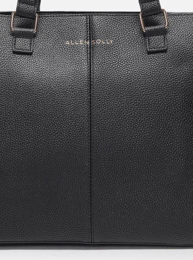 ALLEN SOLLY Textured Laptop Bag