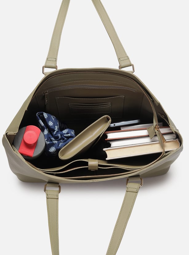 ALLEN SOLLY Solid Laptop Bag