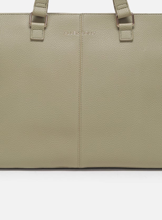 ALLEN SOLLY Solid Laptop Bag