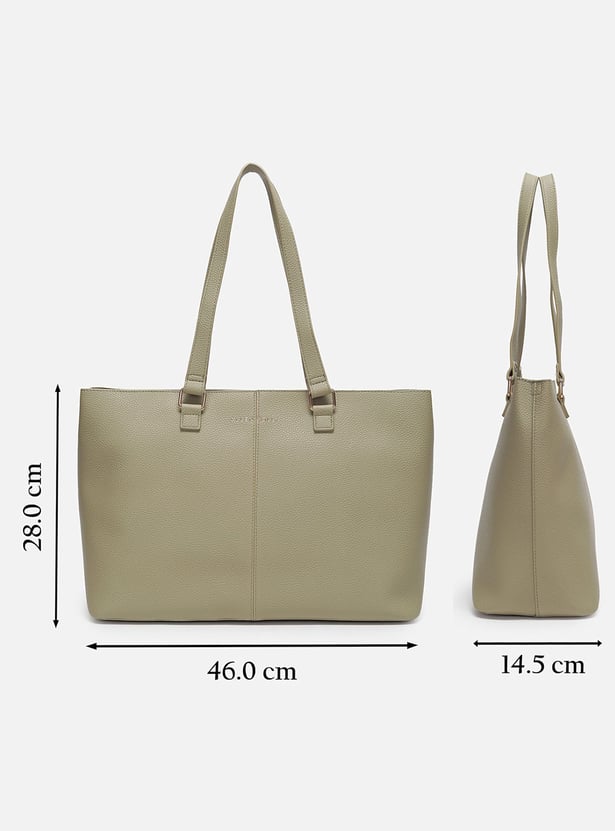 ALLEN SOLLY Solid Laptop Bag