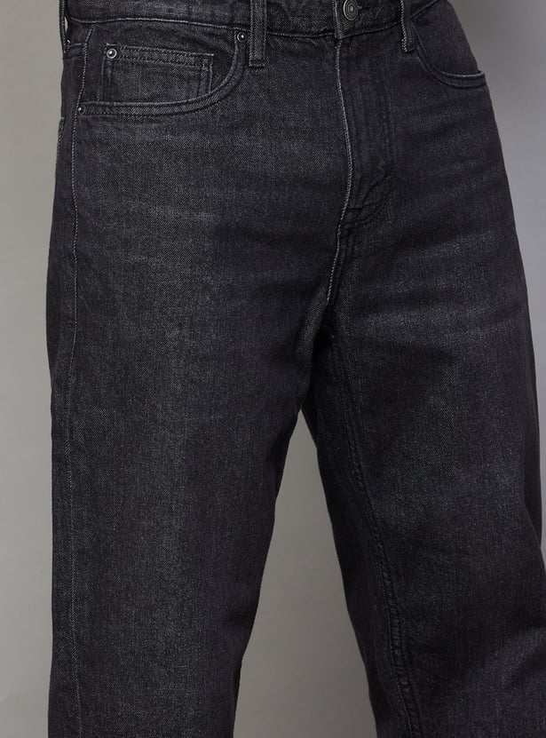 CELIO Washed Mid-Rise Jeans