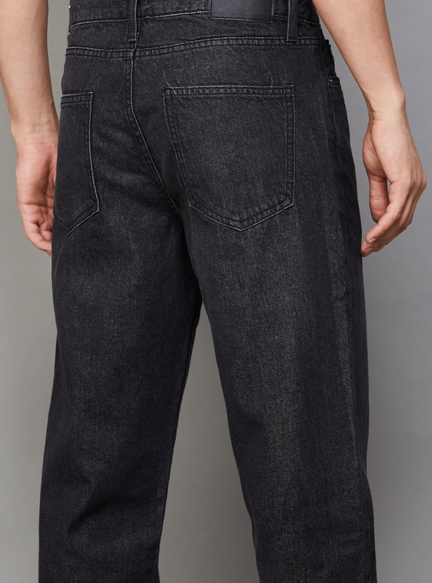 CELIO Washed Mid-Rise Jeans