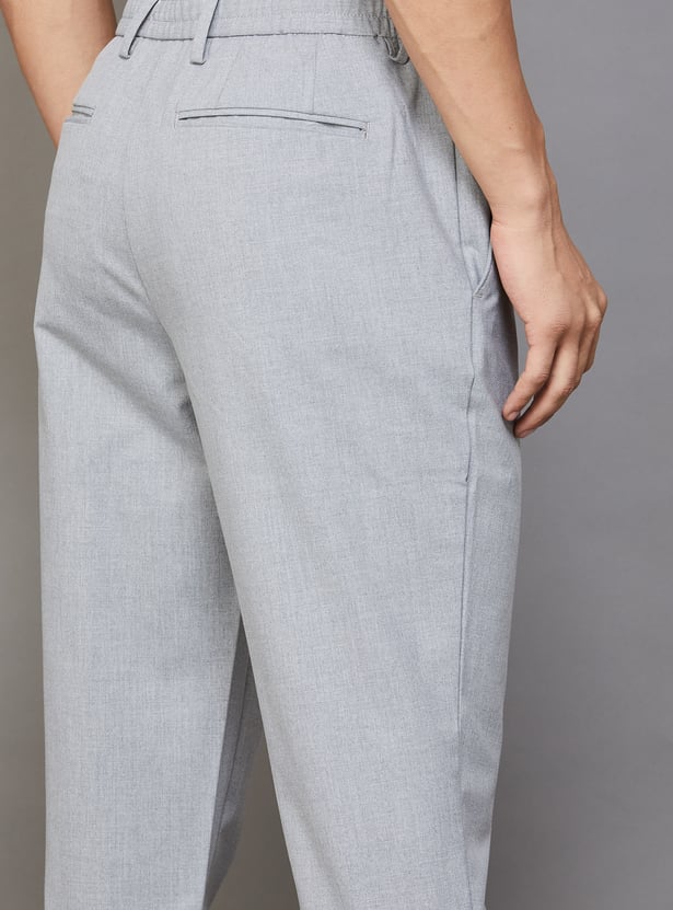 CELIO Solid Regular Fit Trousers