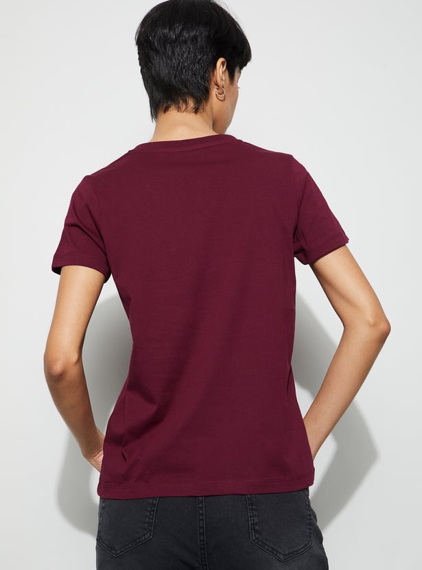 FAME FOREVER Solid T-shirt