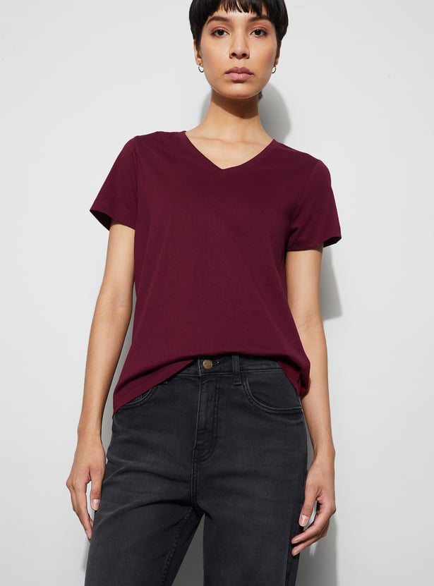 FAME FOREVER Solid T-shirt