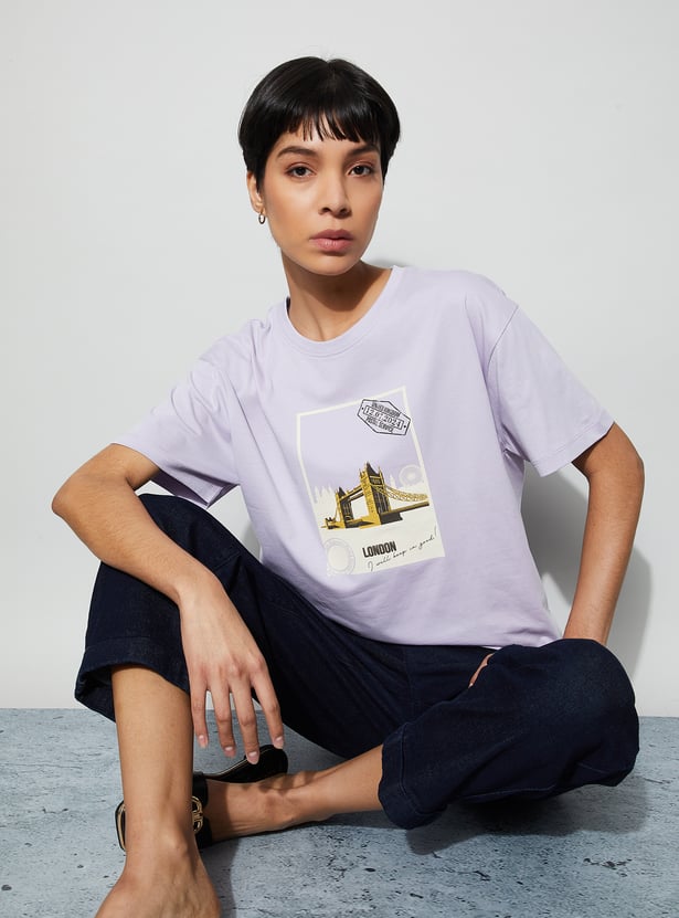 FAME FOREVER Graphic Print T-shirt
