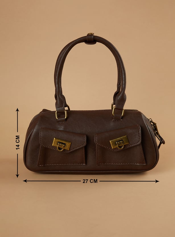 GINGER Textured Handheld Bag