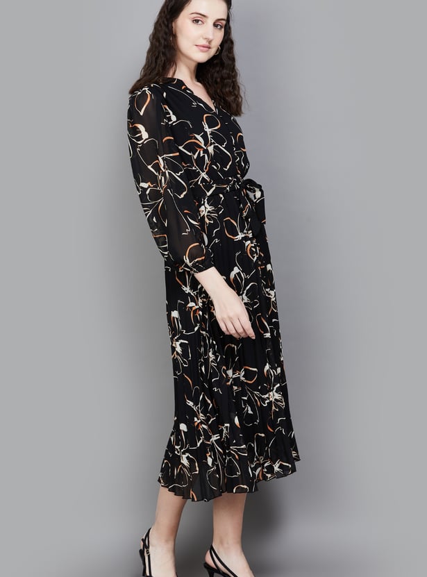 VERO MODA Floral Print Wrap Dress